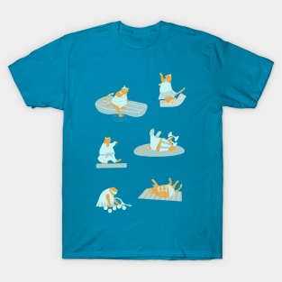 Active Orange Cats T-Shirt